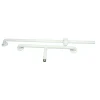 AKW T-Shape White Epoxy Coated Grab Rail - 1200 X 300 X 300mm -Croydex shop 01246wh l