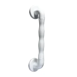 AKW 1600 Series White 32mm Diameter Straight Natural Grip Plastic Grab Rail