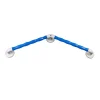 AKW Blue 135° Angled Natural Grip Plastic Grab Rail -Croydex shop 01690bu l