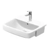 Duravit No.1 550mm 1TH Semi Recessed Basin -Croydex shop 03765500002 l