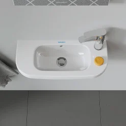 Duravit D-Code 500mm 1TH Wall Hung Handrinse Basin -Croydex shop 0706500008 d2