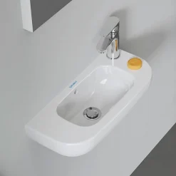 Duravit D-Code 500mm 1TH Wall Hung Handrinse Basin -Croydex shop 0706500008 d3