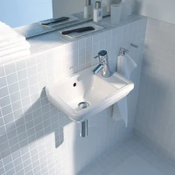 Duravit Starck 3 400mm 1TH Wall Hung Handrinse Basin -Croydex shop 0751400000 d1 1