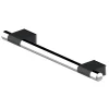 AKW Onyx 600mm Black And Chrome Straight Grab Rail -Croydex shop 11802ls l