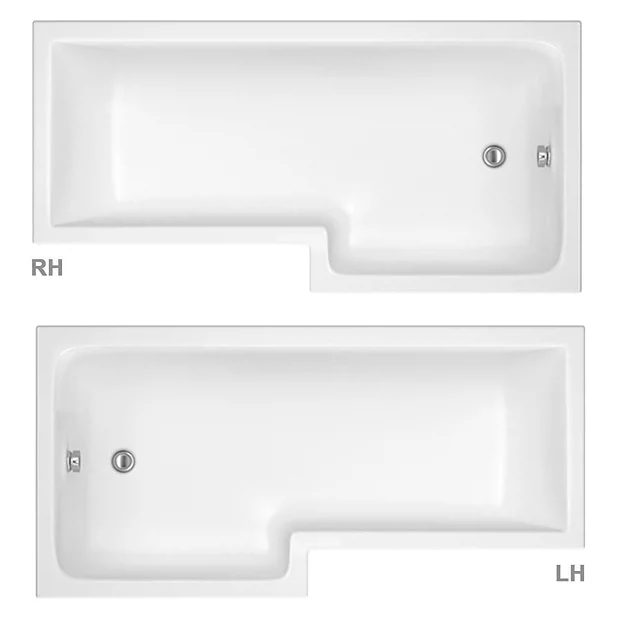 Milan Bathroom Milan Shower Bath Enclosure - 1600mm L-Shaped Inc. Hinged Screen + Panel 5 Milan Bathroom Milan Shower Bath Enclosure - 1600mm L-Shaped Inc. Hinged Screen + Panel - Image 3