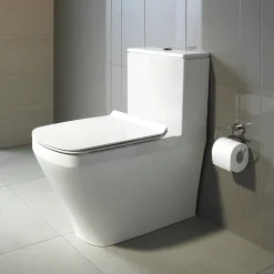 Duravit DuraStyle HygieneGlaze Short Projection Close Coupled Toilet + Seat -Croydex shop 2155092000 d1