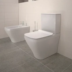 Duravit DuraStyle HygieneGlaze Short Projection Close Coupled Toilet + Seat