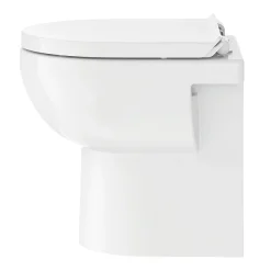 Duravit No.1 480mm HygieneGlaze Rimless Back To Wall Toilet Pan + Seat -Croydex shop 2184092000 d1