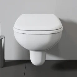 Duravit D-Code Compact Wall Hung Toilet + Seat -Croydex shop 2211090000 d4