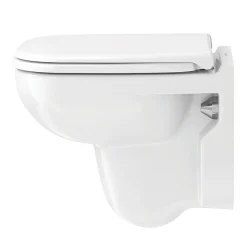 Duravit D-Code Compact HygieneGlaze Wall Hung Toilet + Seat -Croydex shop 2211092000 d1