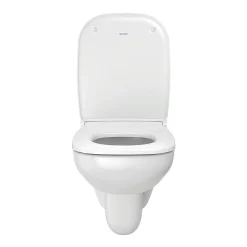 Duravit D-Code Compact HygieneGlaze Wall Hung Toilet + Seat