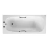 Roca Carla 1700 X 700mm 2TH Steel Enamel Bath With Grips & Anti-Slip Base -Croydex shop 2374l3000packnl