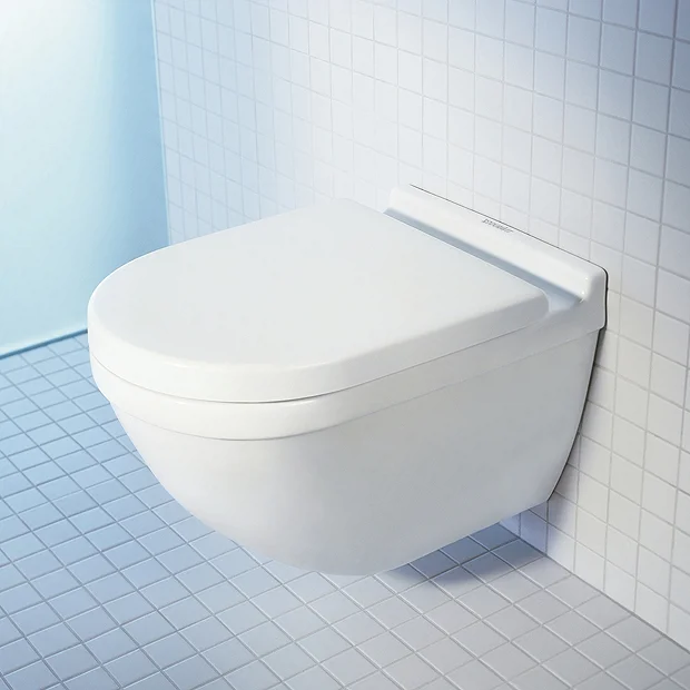Duravit Starck 3 Rimless HygieneGlaze Durafix Wall Hung Toilet + Seat 7 Duravit Starck 3 Rimless HygieneGlaze Durafix Wall Hung Toilet + Seat - Image 5