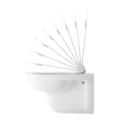 Duravit D-Code Wall Hung Toilet + Seat -Croydex shop 2535090000 d4