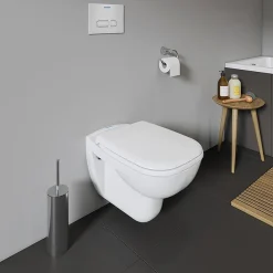 Duravit D-Code Wall Hung Toilet + Seat