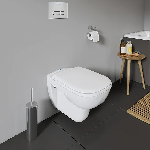 Duravit D-Code HygieneGlaze Wall Hung Toilet + Seat 3 Duravit D-Code HygieneGlaze Wall Hung Toilet + Seat