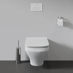 Duravit DuraStyle Rimless Durafix 620mm Wall Hung Toilet + Seat 13 Duravit DuraStyle Rimless Durafix 620mm Wall Hung Toilet + Seat -Croydex shop 2542090000 d4 1