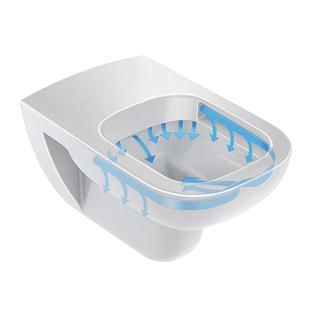 Duravit D-Code Rimless Wall Hung Toilet + Seat 8 Duravit D-Code Rimless Wall Hung Toilet + Seat - Image 6