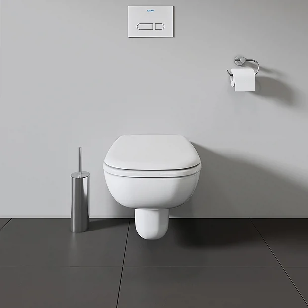 Duravit D-Code Rimless Wall Hung Toilet + Seat 3 Duravit D-Code Rimless Wall Hung Toilet + Seat