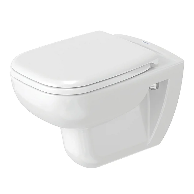 Duravit D-Code Rimless Wall Hung Toilet + Seat 4 Duravit D-Code Rimless Wall Hung Toilet + Seat - Image 2