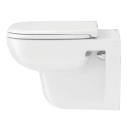 Duravit D-Code Rimless HygieneGlaze Wall Hung Toilet + Seat -Croydex shop 2570092000 d2