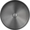 Just Taps Plu JTP Vos Brushed Black Round Stainless Steel Counter Top Basin + Waste -Croydex shop 27ctr400bbl d2