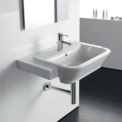 Roca - The Gap W560 X D400 Semi Recessed Basin - 1 Tap Hole 3 Roca - The Gap W560 X D400 Semi Recessed Basin - 1 Tap Hole