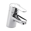 Roca Laura 560mm 1TH Basin With Full Pedestal + Victoria Basin Tap Pack -Croydex shop 32810001 d1