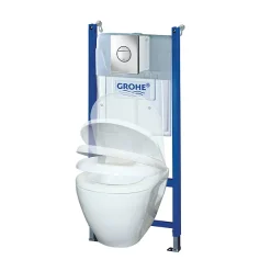 Grohe Solido Nova Cosmopolitan Complete WC 4 In 1 Pack + FREE TOILET ROLL HOLDER -Croydex shop 38950000 d3