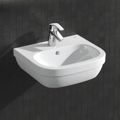 Grohe Euro Ceramic 450mm 1TH Wall Hung Basin -Croydex shop 39324000 d1