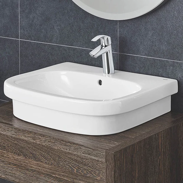 Grohe Euro 600mm 1TH Counter Top Basin 4 Grohe Euro 600mm 1TH Counter Top Basin - Image 2