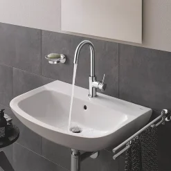 Grohe Bau Ceramic 600mm 1TH Wall Hung Basin -Croydex shop 39421000 d1