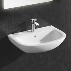 Grohe Bau Ceramic 600mm 1TH Wall Hung Basin -Croydex shop 39421000 d2