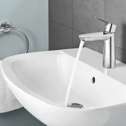 Grohe Bau 600mm 1TH Basin + Full Pedestal 8 Grohe Bau 600mm 1TH Basin + Full Pedestal -Croydex shop 39421000 d3 2