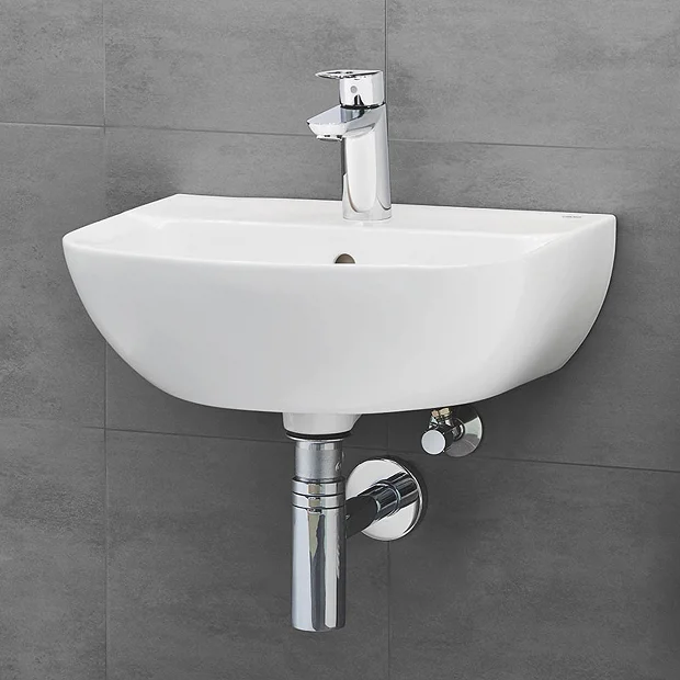 Grohe Bau Ceramic 450mm 1TH Wall Hung Basin 6 Grohe Bau Ceramic 450mm 1TH Wall Hung Basin - Image 4