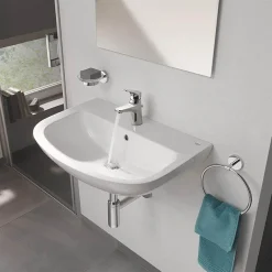 Grohe Bau Ceramic 550mm 1TH Wall Hung Basin -Croydex shop 39440000 d1n