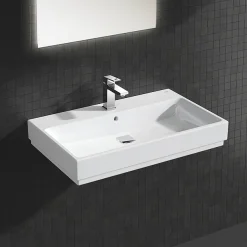 Grohe Cube Ceramic 800mm 1TH Wall Hung Basin
