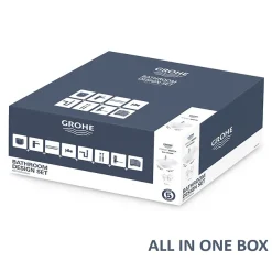 Grohe Bau Ceramic 600mm Complete Basin Package (Tap + Waste Included) -Croydex shop 39472000 nd5