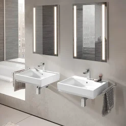 Grohe Cube Ceramic 600mm 1TH Wall Hung Basin 9 Grohe Cube Ceramic 600mm 1TH Wall Hung Basin -Croydex shop 3947300h d2