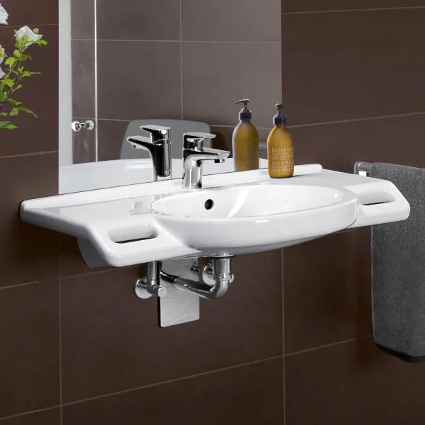 Villeroy & Boch Villeroy And Boch ViCare 810mm Wheelchair Accessible Washbasin 4 Villeroy & Boch Villeroy And Boch ViCare 810mm Wheelchair Accessible Washbasin - Image 2