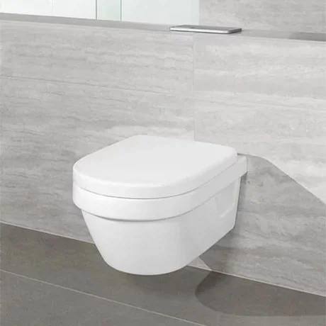 Villeroy & Boch Villeroy And Boch Architectura DirectFlush Rimless Wall Hung Toilet + Soft Close Seat 8 Villeroy & Boch Villeroy And Boch Architectura DirectFlush Rimless Wall Hung Toilet + Soft Close Seat - Image 6