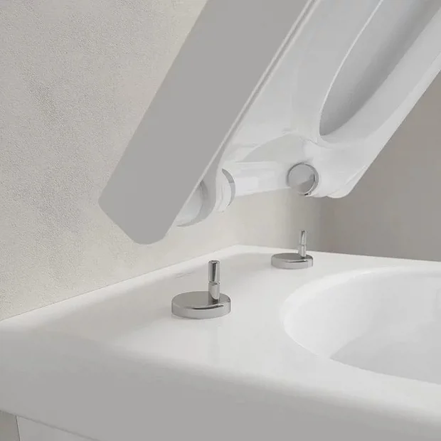 Villeroy & Boch Villeroy And Boch Architectura DirectFlush Rimless Wall Hung Toilet + Soft Close Seat 7 Villeroy & Boch Villeroy And Boch Architectura DirectFlush Rimless Wall Hung Toilet + Soft Close Seat - Image 5