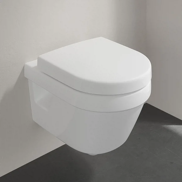 Villeroy & Boch Villeroy And Boch Architectura DirectFlush Rimless Wall Hung Toilet + Soft Close Seat 4 Villeroy & Boch Villeroy And Boch Architectura DirectFlush Rimless Wall Hung Toilet + Soft Close Seat - Image 2