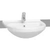 VitrA - S50 Round Semi-Recessed Basin - 1 Tap Hole 1 VitrA - S50 Round Semi-Recessed Basin - 1 Tap Hole -Croydex shop 5307whai1