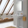 VitrA - S50 Square Washbasin & Pedestal - 1 Tap Hole - Various Size Options -Croydex shop 53091th6936ld3