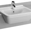 VitrA - S50 Square Semi-Recessed Basin - 1 Tap Hole -Croydex shop 5598 l