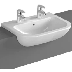 VitrA - S20 Model 55cm Semi-Recessed Wash Basins -Croydex shop 55cmsemirecessed2thverylarge2