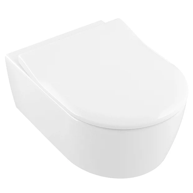 Villeroy & Boch Villeroy And Boch Avento DirectFlush Rimless Wall Hung Toilet W/ Slim Soft Close Seat 6 Villeroy & Boch Villeroy And Boch Avento DirectFlush Rimless Wall Hung Toilet W/ Slim Soft Close Seat - Image 4