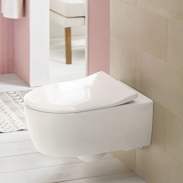 Villeroy & Boch Villeroy And Boch Avento DirectFlush Rimless Wall Hung Toilet W/ Slim Soft Close Seat 7 Villeroy & Boch Villeroy And Boch Avento DirectFlush Rimless Wall Hung Toilet W/ Slim Soft Close Seat - Image 5