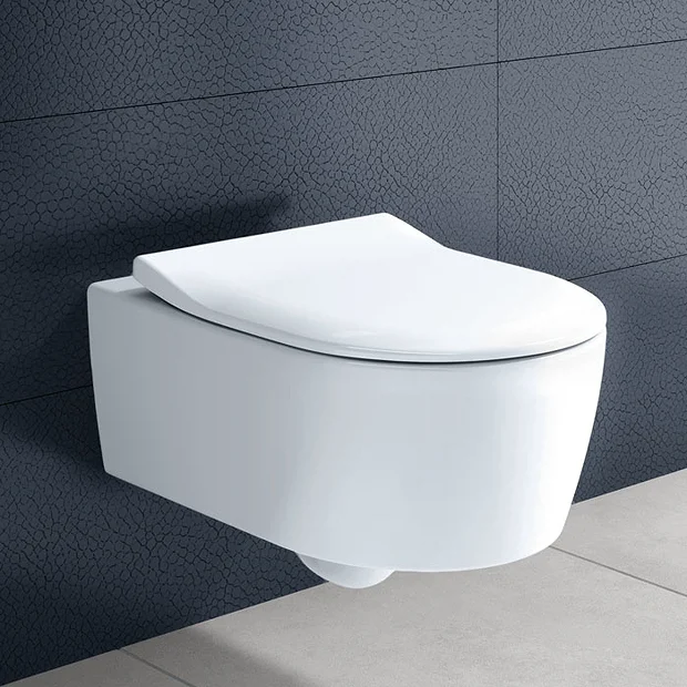 Villeroy & Boch Villeroy And Boch Avento DirectFlush Rimless Wall Hung Toilet W/ Slim Soft Close Seat 4 Villeroy & Boch Villeroy And Boch Avento DirectFlush Rimless Wall Hung Toilet W/ Slim Soft Close Seat - Image 2